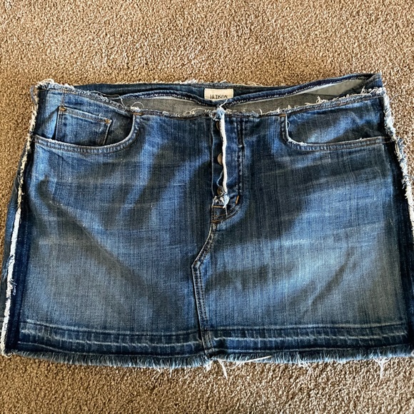 Hudson Jean Mini Skirt-Size 32 - Picture 9 of 11